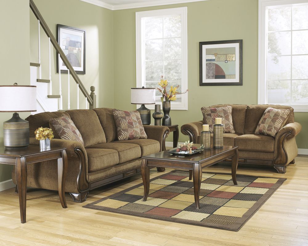 Montgomery Mocha Sofa and Loveseat