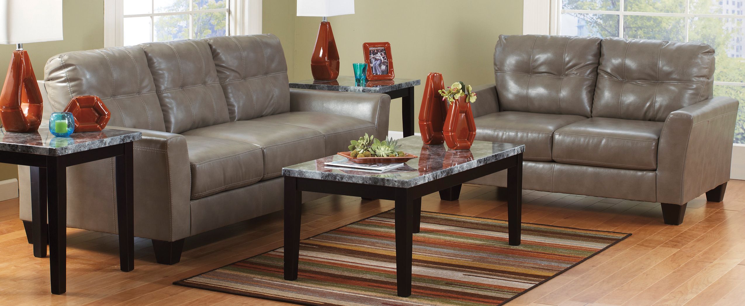 2700 Paulie Quarry Sofa & Love by BenchCraft