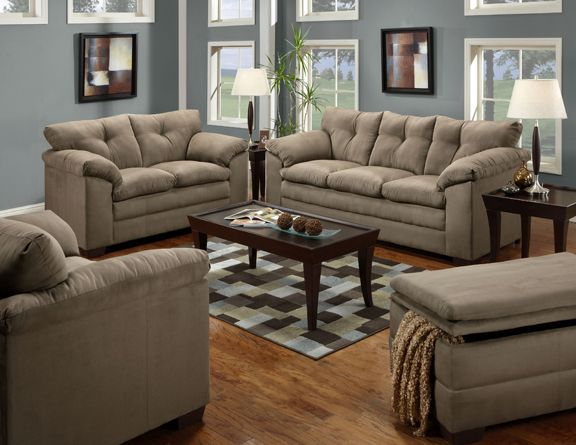 Luna Mineral Sofa & Love