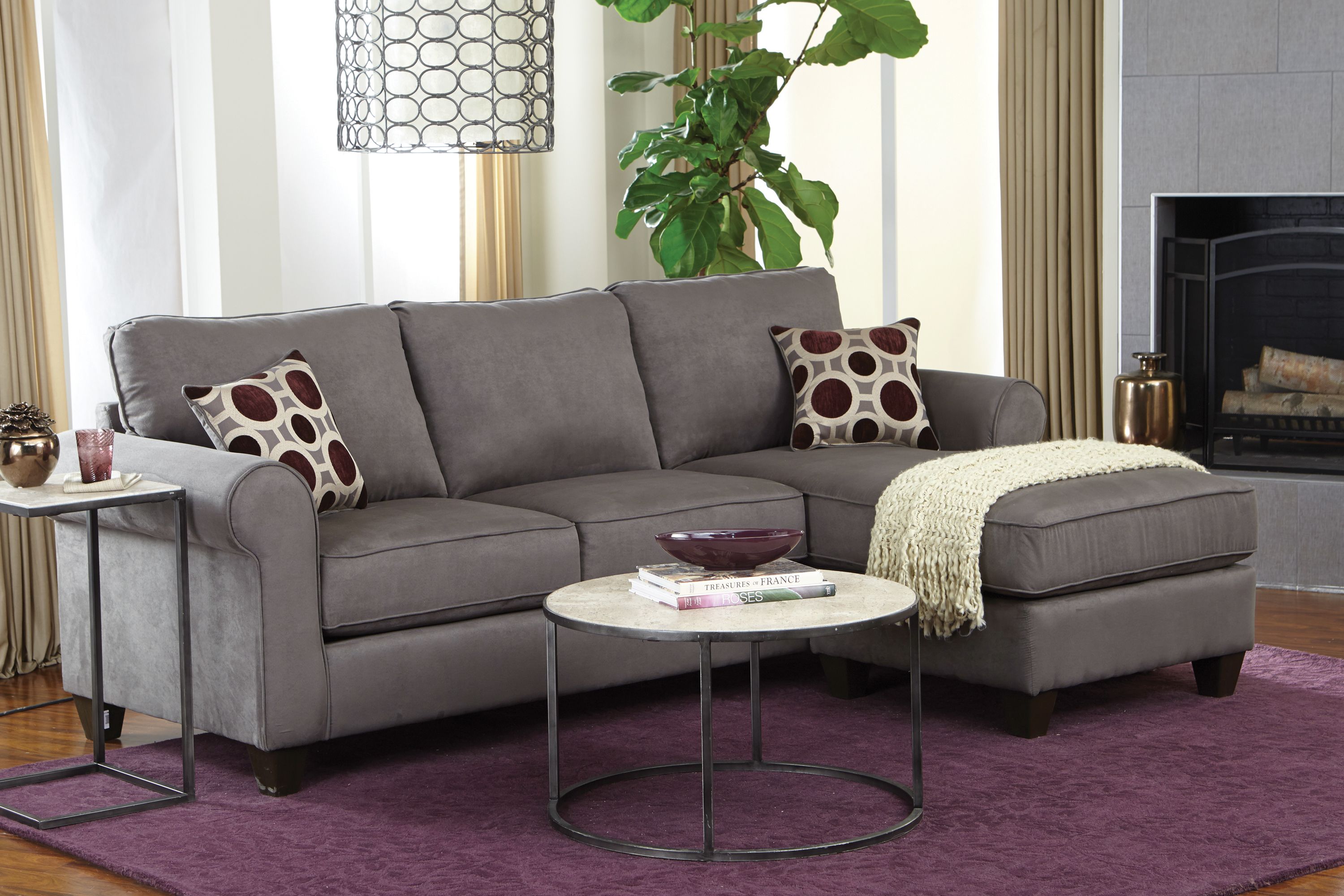 Bulldozer Graphite 2PC Sectional