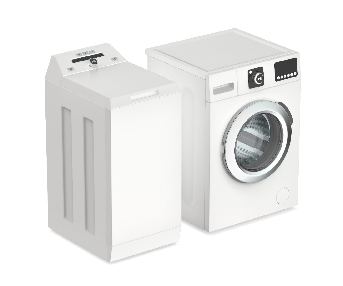 Top-load washer and front-load dryer combo
