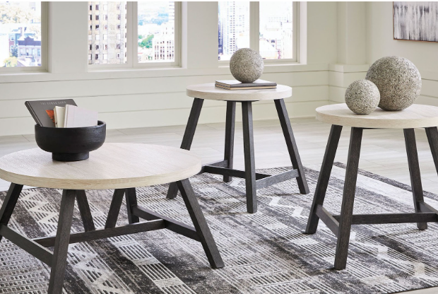 Fancy home decor and art on small tables