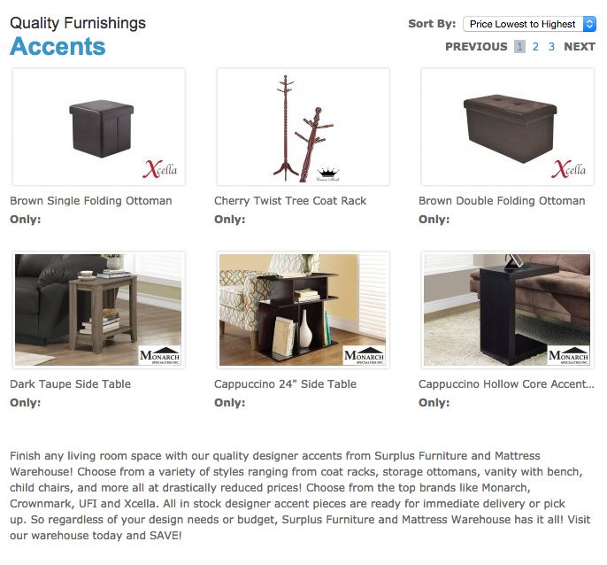 Quality Furnishing Accents