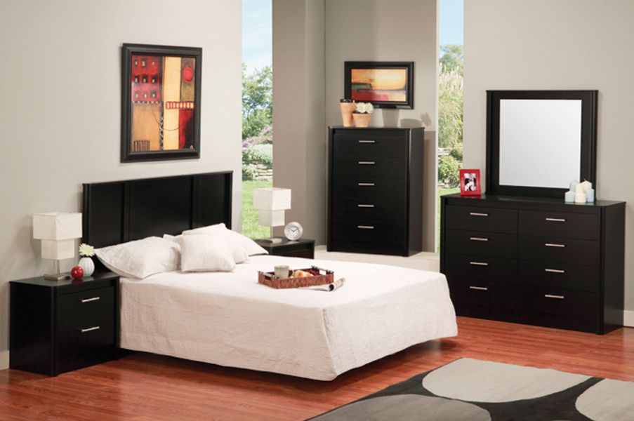 Midnight Black 3PC Bedroom Set