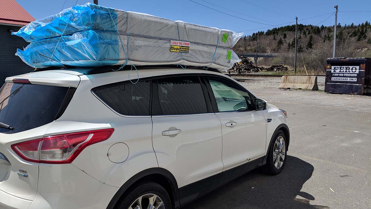 Free in-store pickup — van loading