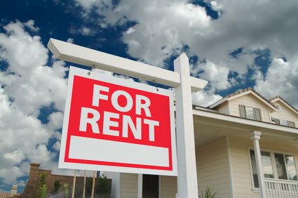 For Rent sign in front of a property