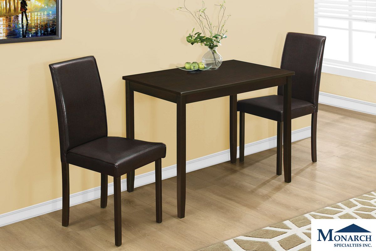 This 3-Piece dining set fits in a small kitchen without losing style.