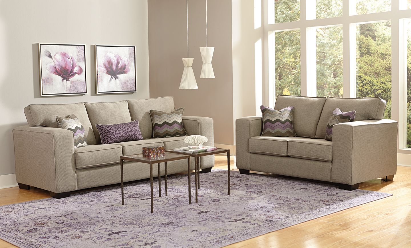 Maker Gray Sofa & Loveseat Maker Gray Sofa & Loveseat
