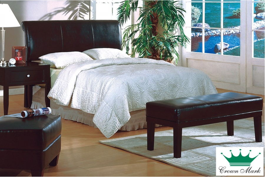 Tailored upholstered headboard