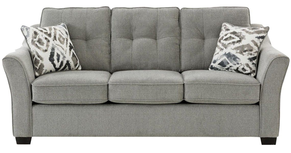 Sofa with flared arms