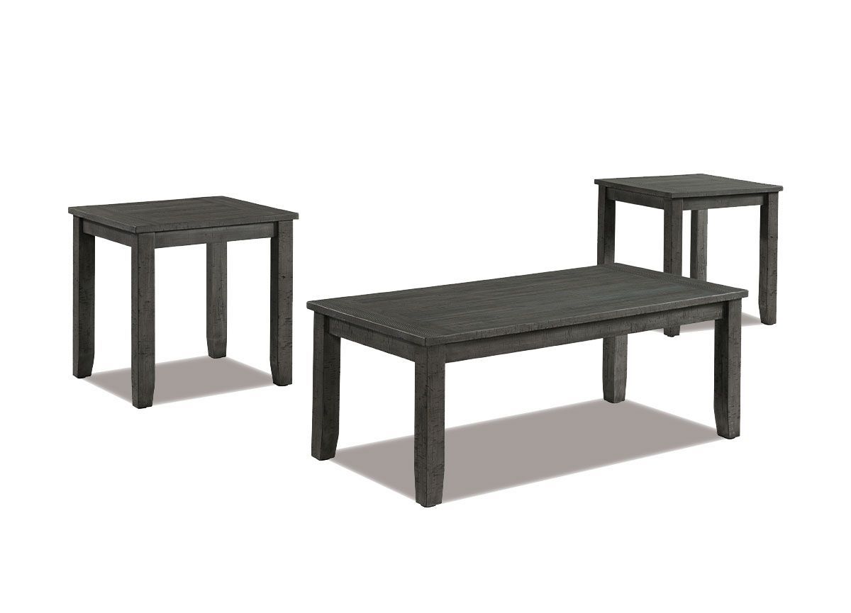 Grey 3-Piece Coffee Table Set