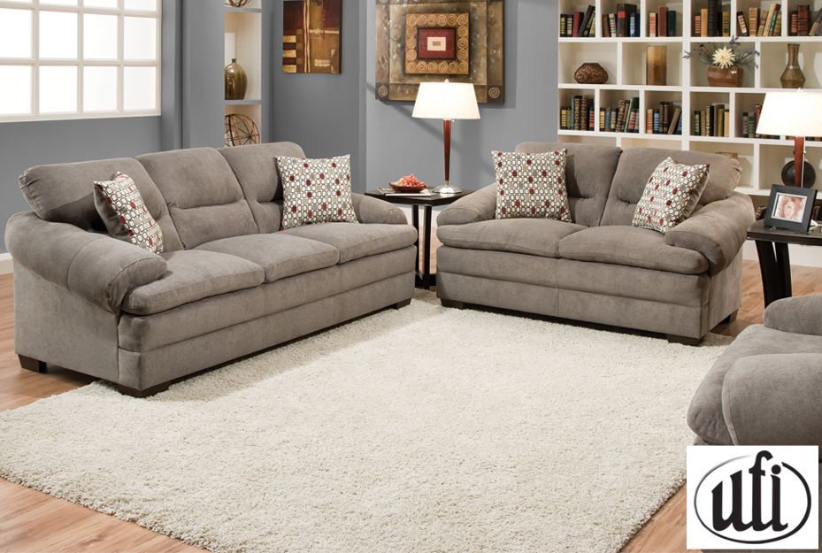 The Miranda Shale Grey Sofa And Loveseat