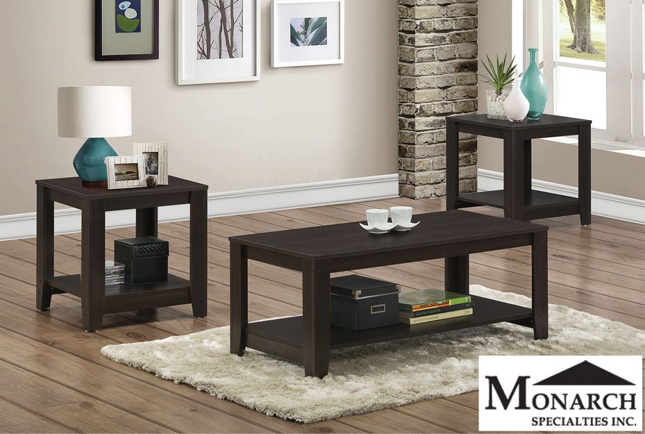 Cappuccino 3PC Table Set