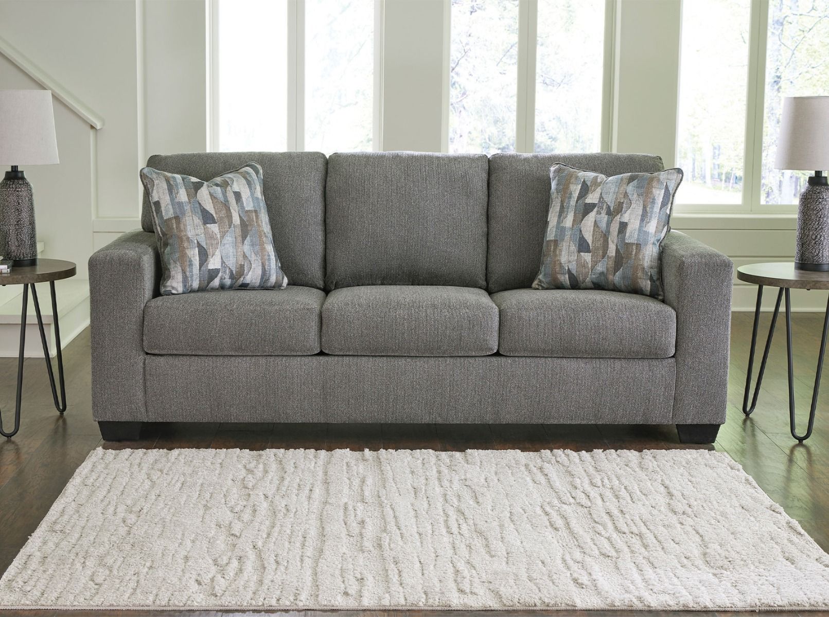 Deltona Grey sofa scene