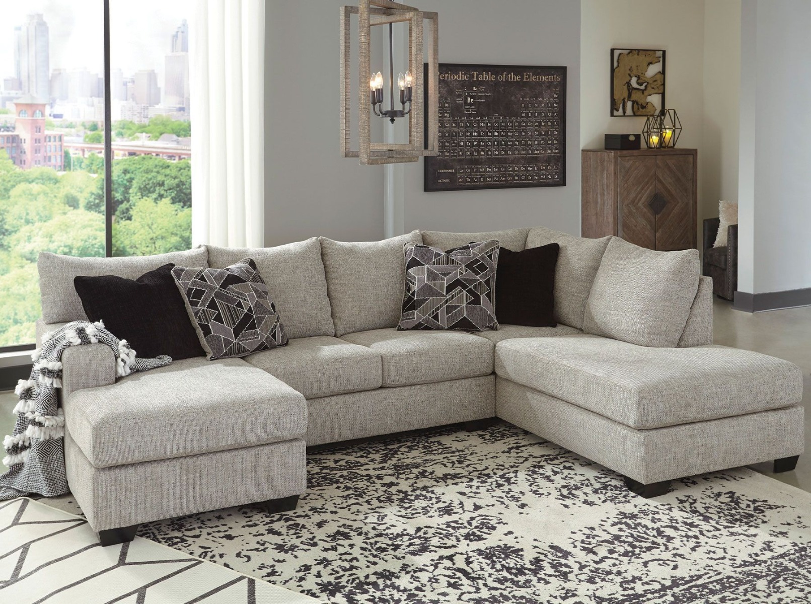 Sectional sofa scene
