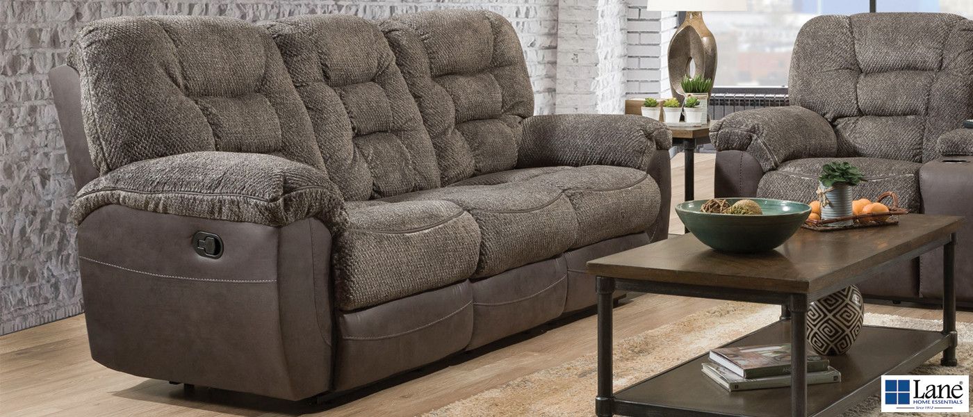 Darcy Charcoal Reclining Sofa & Loveseat from Lane Home Essentials