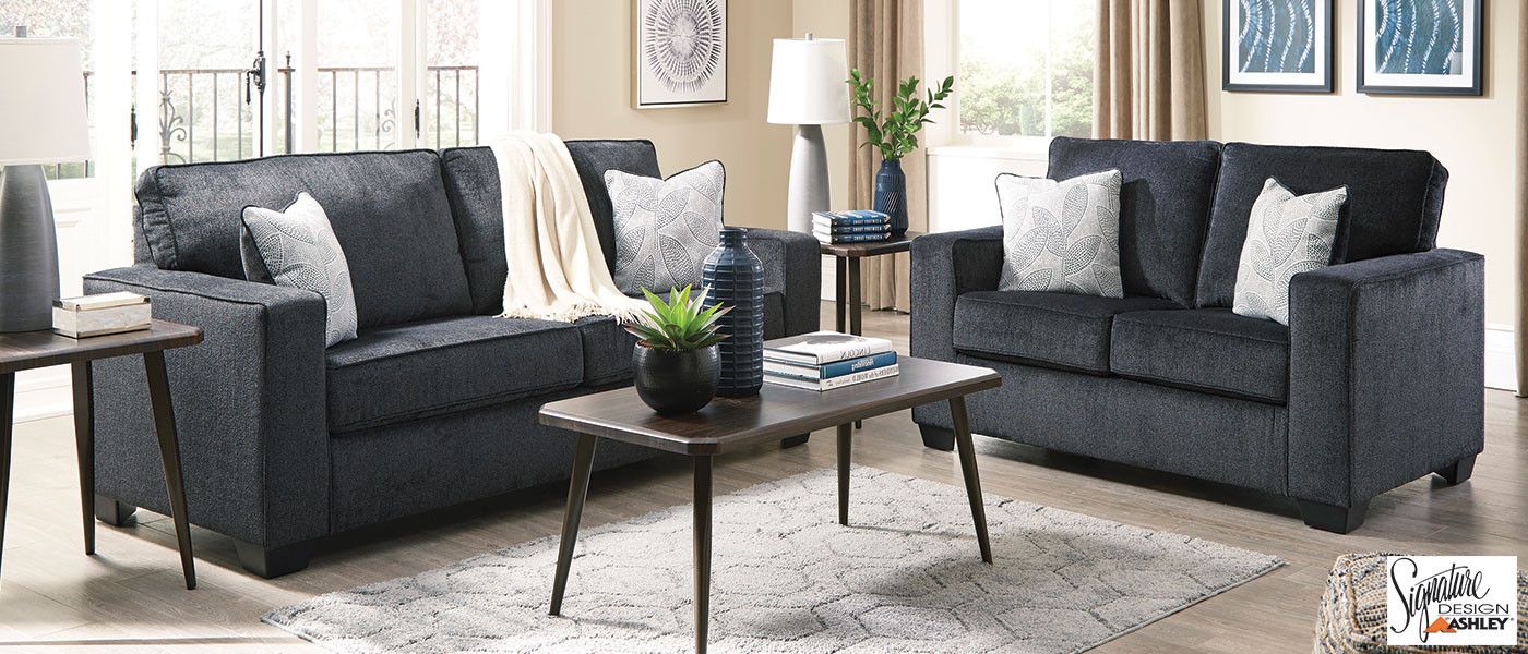 Ashley Altari Slate Sofa & Loveseat Set