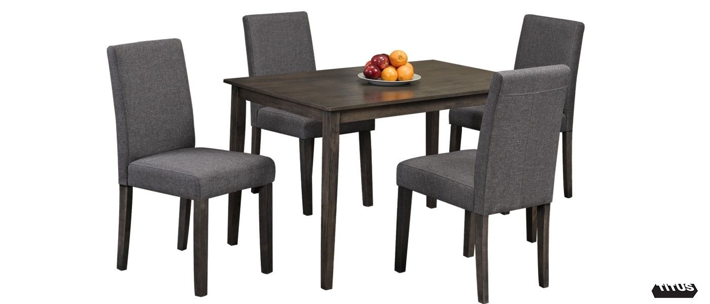 Grey 5-Piece Dinette Set
