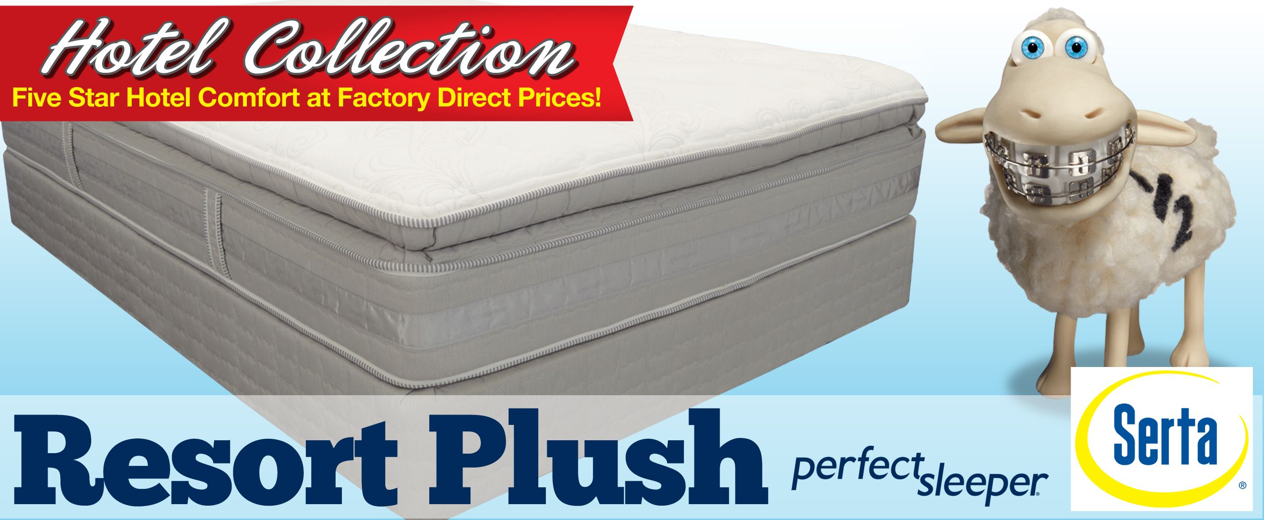Serta Resort Plush Queen Mattress Set