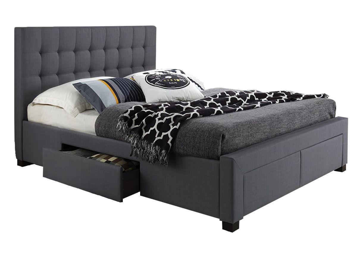Grey Queen storage bed