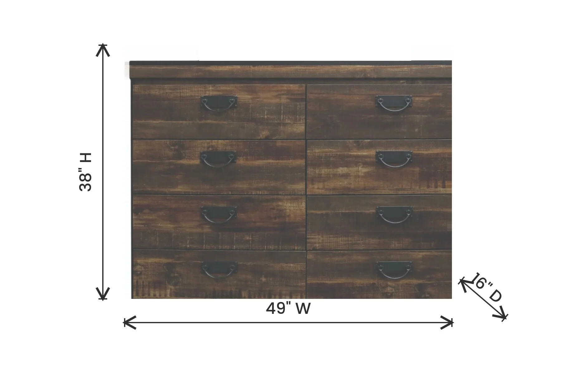 Montana Dresser — Dimensions