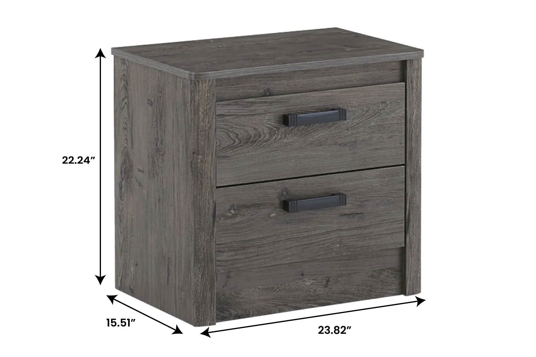 Alabaster Oak Nightstand — Dimensions