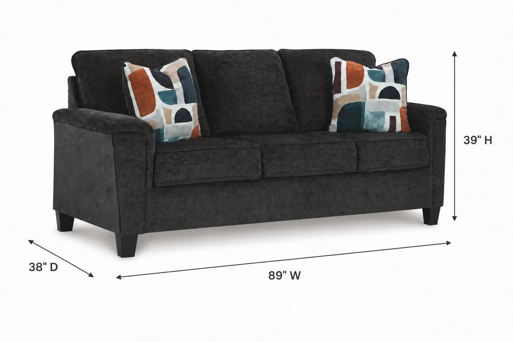 Erinslane Dusk Sofa — Dimensions