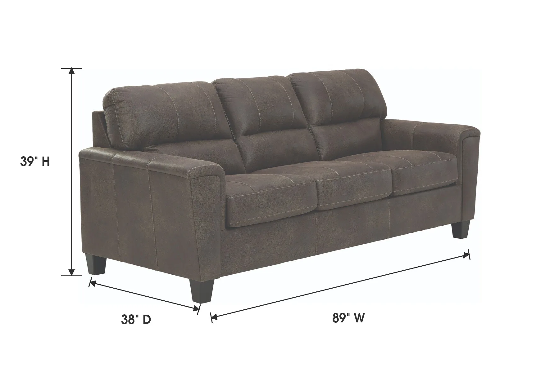 Navi Smoke Sofa — Dimensions