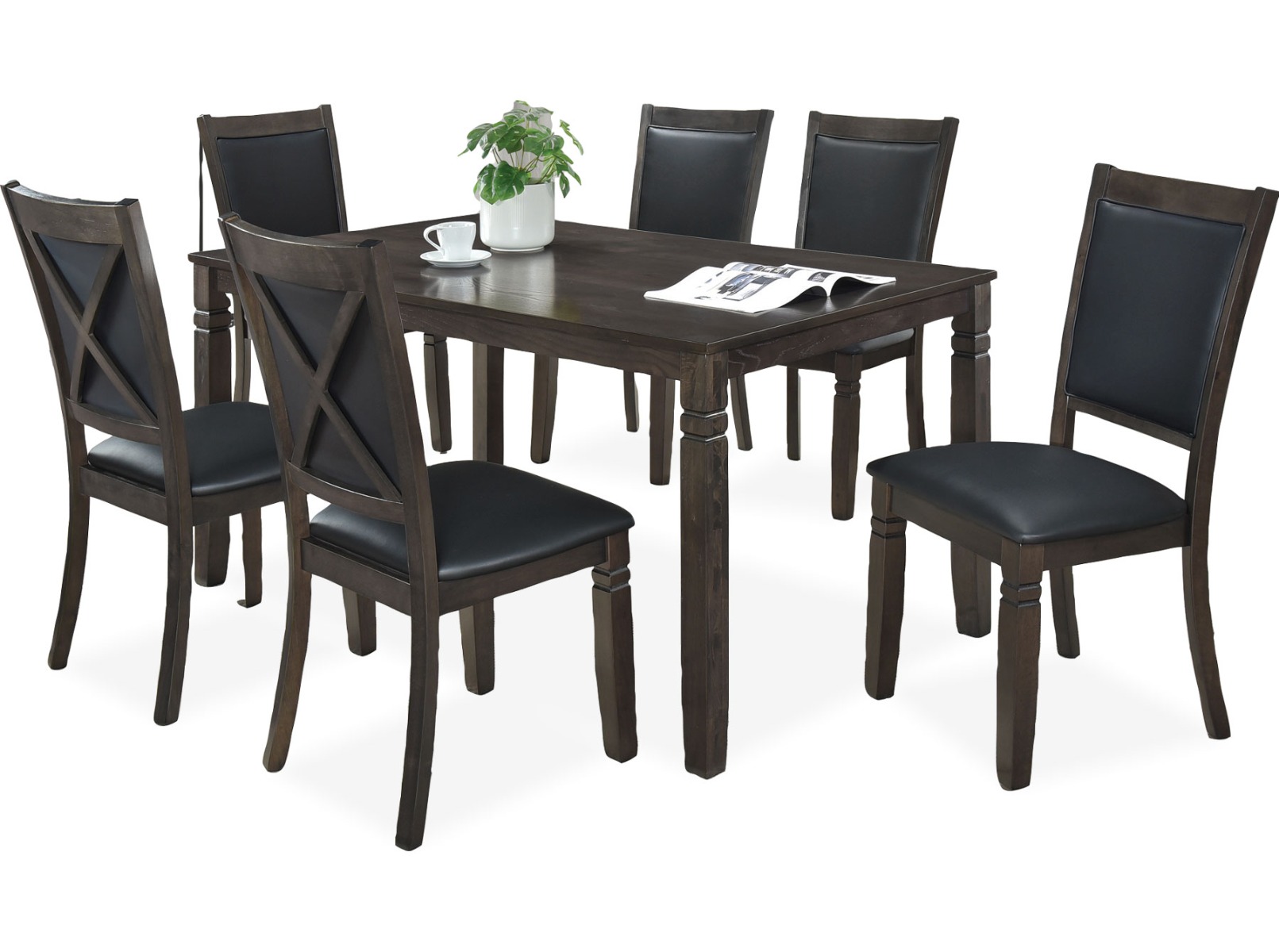 Bristol Dining Table Pristine And Chairs + Grey 7 Suppliers Piece Set