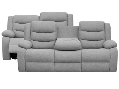 Atkinson Grey Motion Sofa & Loveseat Set