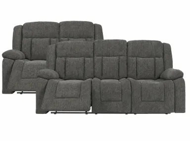 Maribel Iron Reclining Sofa & Loveseat Set