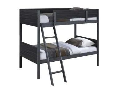Grey/Charcoal Twin Bunk Bed