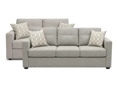 Kirkland Platinum Sofa and Loveseat Set