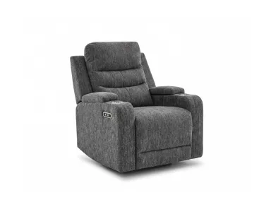 Firth Charcoal Power Recliner