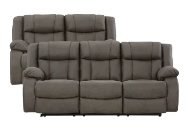 First Base Gunmetal Motion Sofa & Loveseat