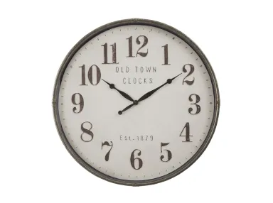 30" Round Brown Wall Clock