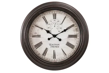Brown 20" Diameter Wall Clock - 9040BR00