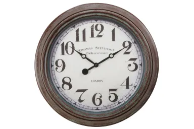 Antique Brown 20" Diameter Wall Clock - 9049AB00