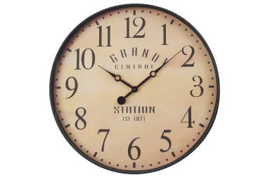 Antique Brown 20" Diameter Wall Clock - 9053AB00