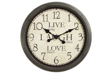 Antique Brown 16" Diameter Wall Clock - 9085AB00