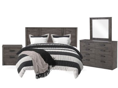 Alabaster Oak 4-Piece Queen Bedroom Set