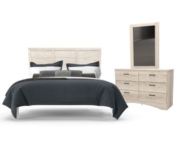 Aurora Oak  3-Piece Queen Bedroom Set