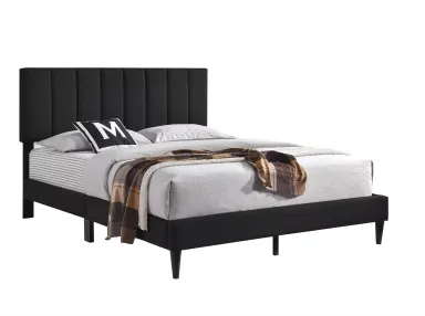 Black Platform Full Bed Complete w/Channel