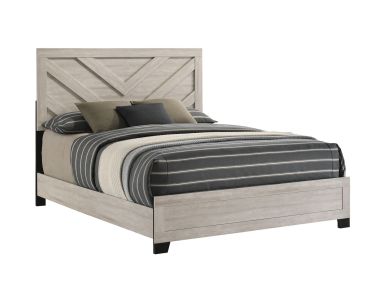 Bradley Dusty Grey Oak Queen Bed
