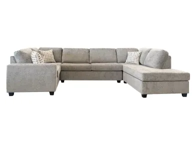 Brady Military 3-Piece Sectional with Right Facing Lounger - 2656BM3R