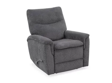 Cozy Gunmetal Swivel Glider Recliner
