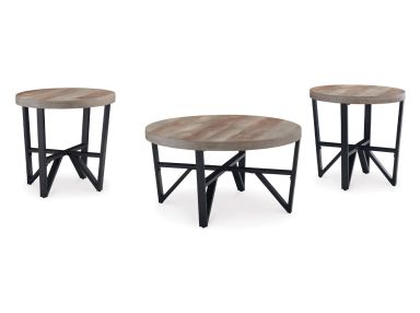 Deanlee Grey 3-Piece Coffee Table Set