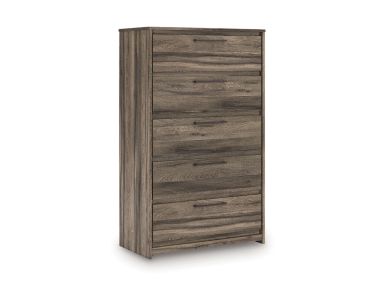 Elbrim Brown Five Drawer Chest
