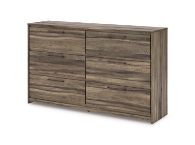 Elbrim Brown Six Drawer Dresser