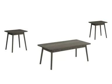 Grey 3-Piece Table Set